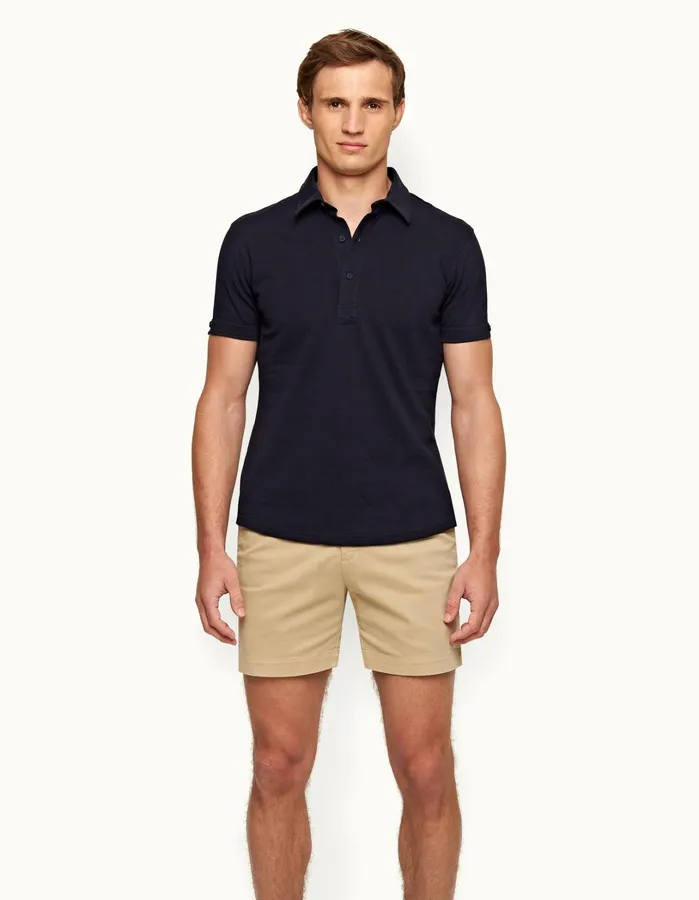Orlebar Brown Polo Shirts Men Sebastian Navy