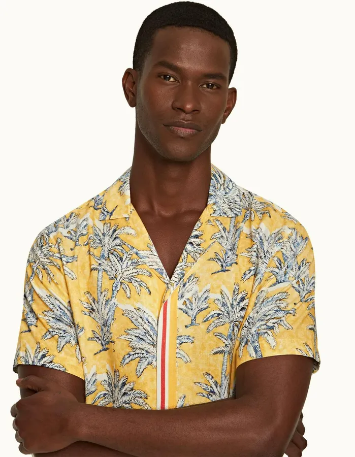 Orlebar Brown Shirts Men Maitan Toucan Palm