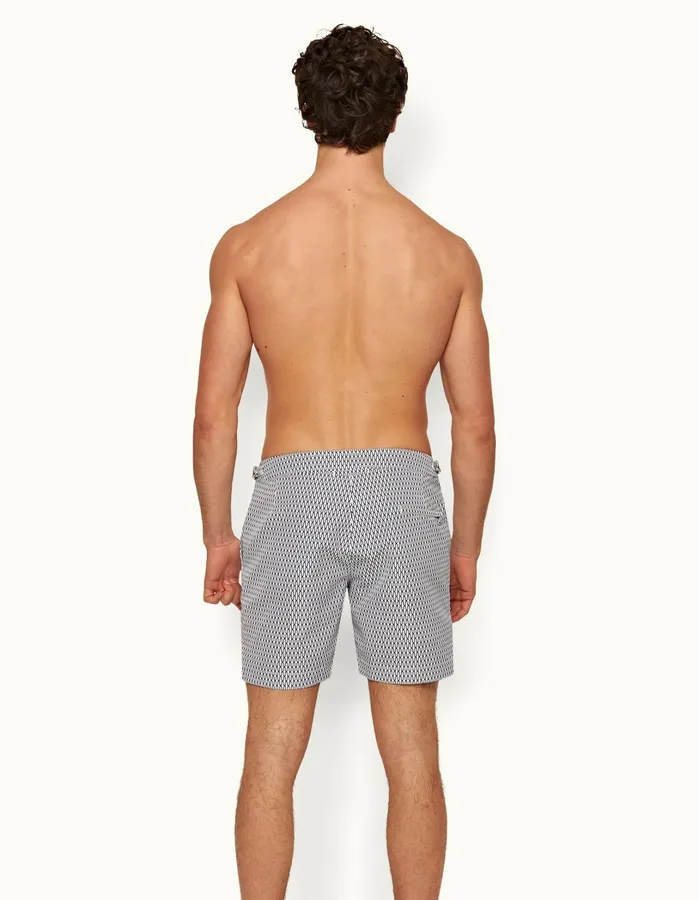 Orlebar Brown Swim Shorts Men Bulldog Whitemidnight Navy