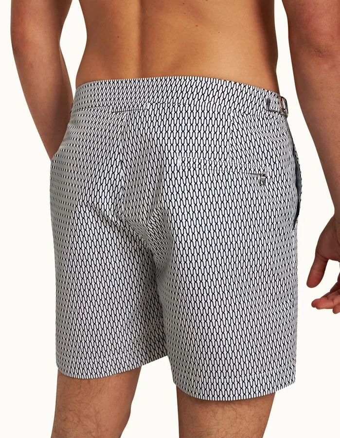 Orlebar Brown Swim Shorts Men Bulldog Whitemidnight Navy