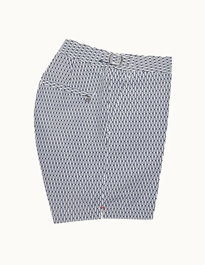 Orlebar Brown Swim Shorts Men Bulldog Whitemidnight Navy
