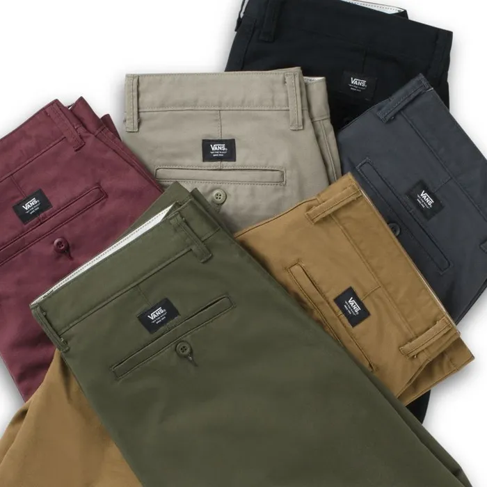 Pants and Denim Men Vans Authentic Chino Stretch Pant Asphalt Pants and Denim Men Vans Authentic Chino Stretch Pant Asphalt