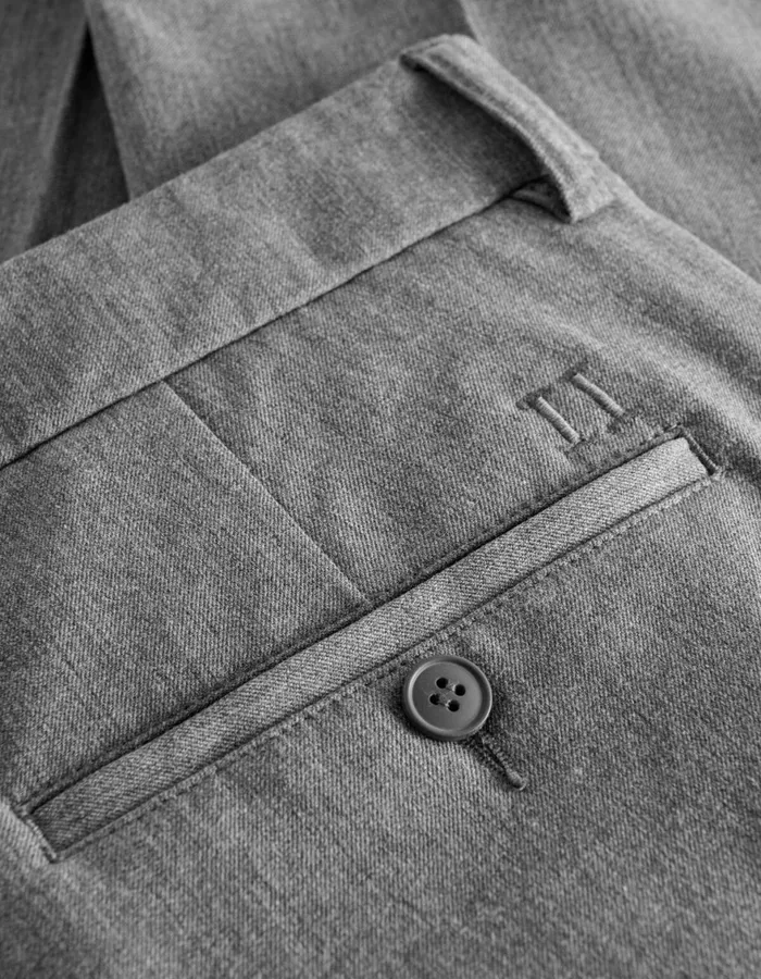 Pants Men Les Deux Como Reg Suit Pants 8211 Grey Melange