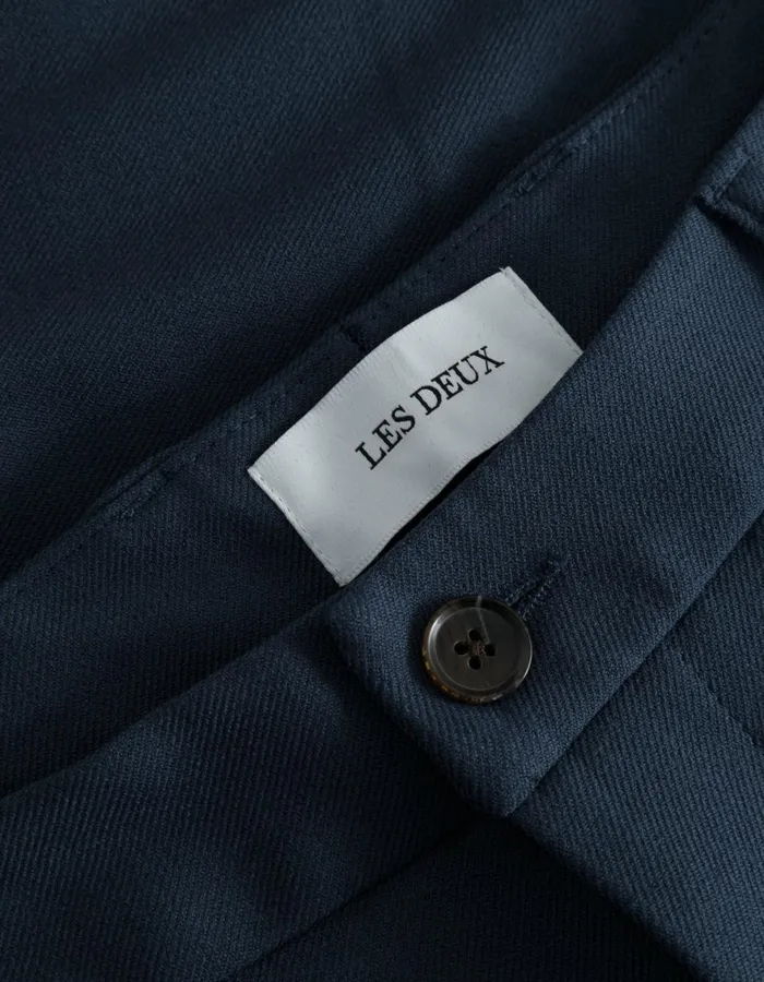 Pants Men Les Deux Como Reg Suit Pants 8211 Seasonal 8211 Dark Indigo