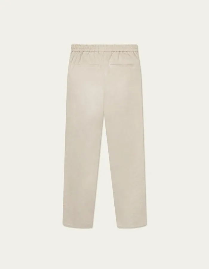 Pants Men Les Deux Patrick Linen Pants 8211 Light Sand