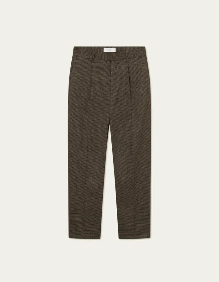 Pants Men Les Deux Reece Check Pleated Suit Pants 20 8211 Warm SandDark Navy Check Pants Men Les Deux Reece Check Pleated Suit Pants 20 8211 Warm SandDark Navy Check