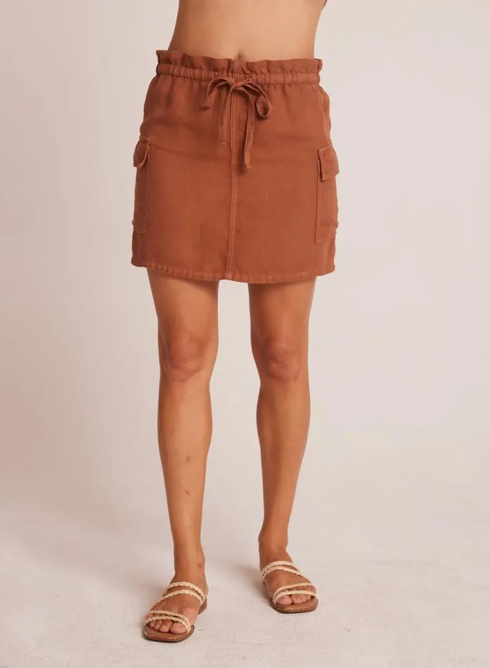 Posey Cargo Mini Skirt 8211 Summer Brown Women Bella Dahl Skirts