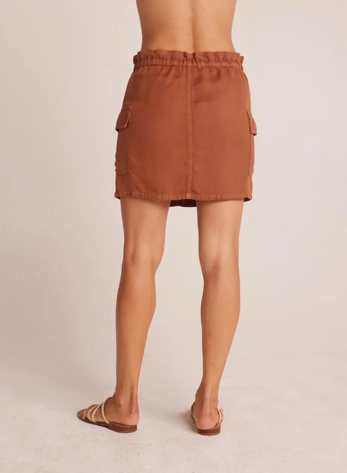 Posey Cargo Mini Skirt 8211 Summer Brown Women Bella Dahl Skirts
