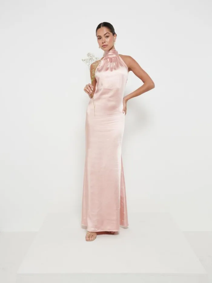 Pretty Lavish Satin Bridesmaid Dresses Women Odelle Maxi Bridesmaid Dress Blush Pretty Lavish Satin Bridesmaid Dresses Women Odelle Maxi Bridesmaid Dress Blush