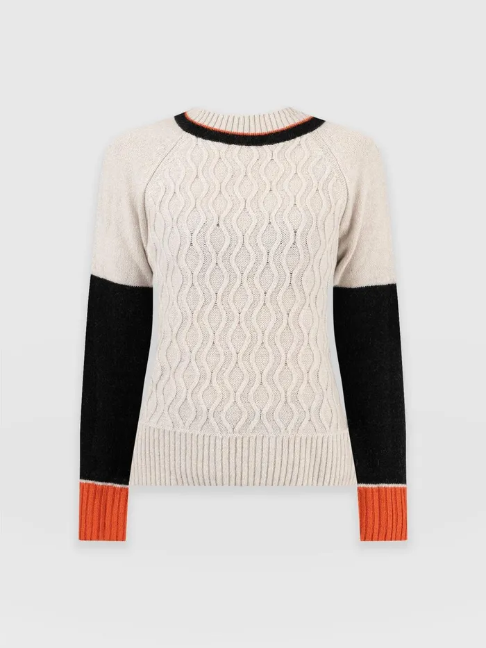 Rayner Cashmere Jumper 8211 Beige Beige Women Saint And Sofia Knitwear