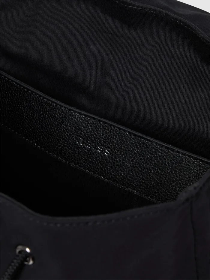 Reiss Bags and Wallets Danny Leather Drawstring Backpack Black 8211 Men