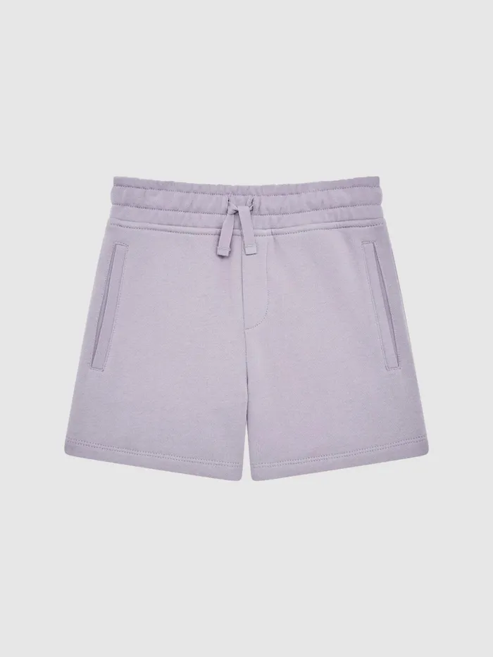 Reiss CoOrds Henry Drawstring Jersey Shorts Lilac 8211 Children