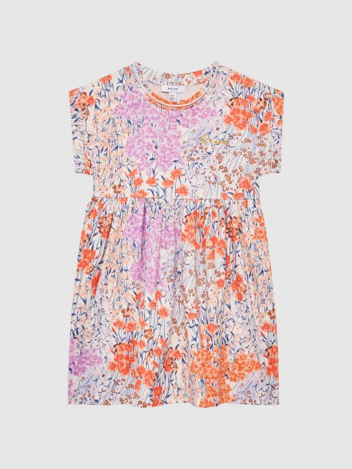 Reiss Dresses and Jumpsuits Dahlia Floral Print Jersey Dress Pink Print 8211 Children