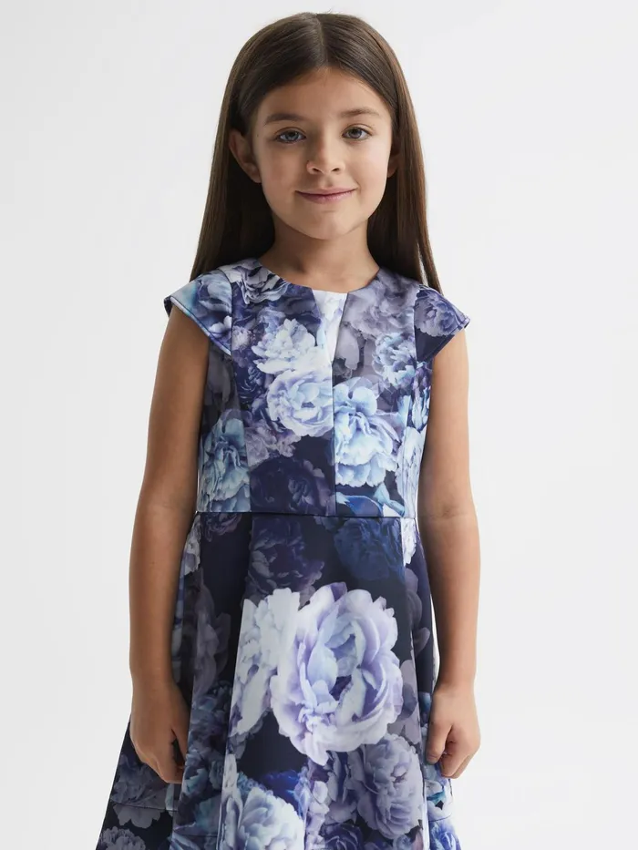 Reiss Dresses and Jumpsuits Keri Floral Printed Scuba Dress Blue 8211 Children Reiss Dresses and Jumpsuits Keri Floral Printed Scuba Dress Blue 8211 Children