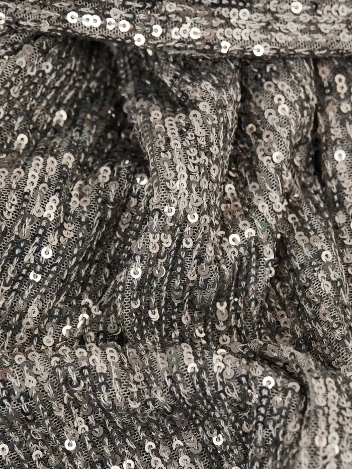 Reiss Dresses Falan Halston Sequin Wrap Midi Dress Silver 8211 Women