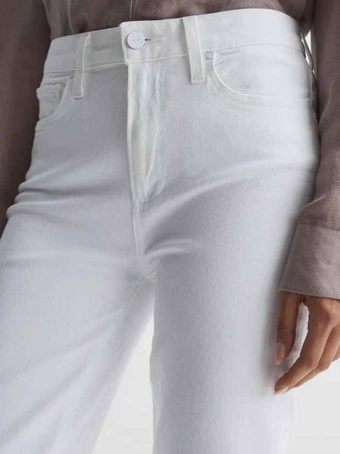 Reiss Jeans Cindy Paige Straight Leg High Rise Jeans Crisp White 8211 Women