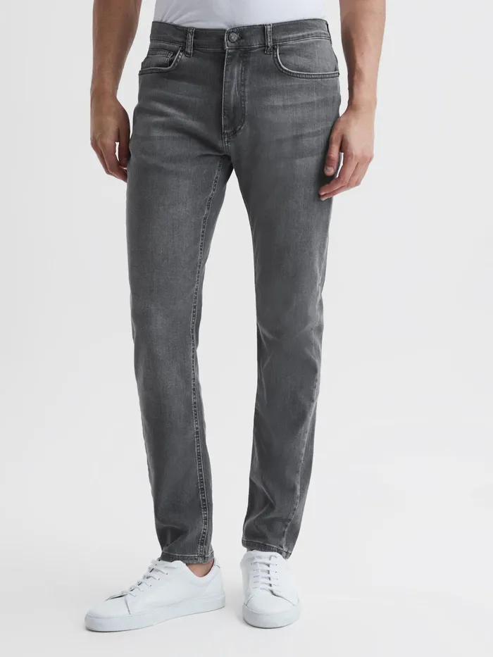 Reiss Jeans Harry Slim Fit Washed Jeans Washed Grey 8211 Men