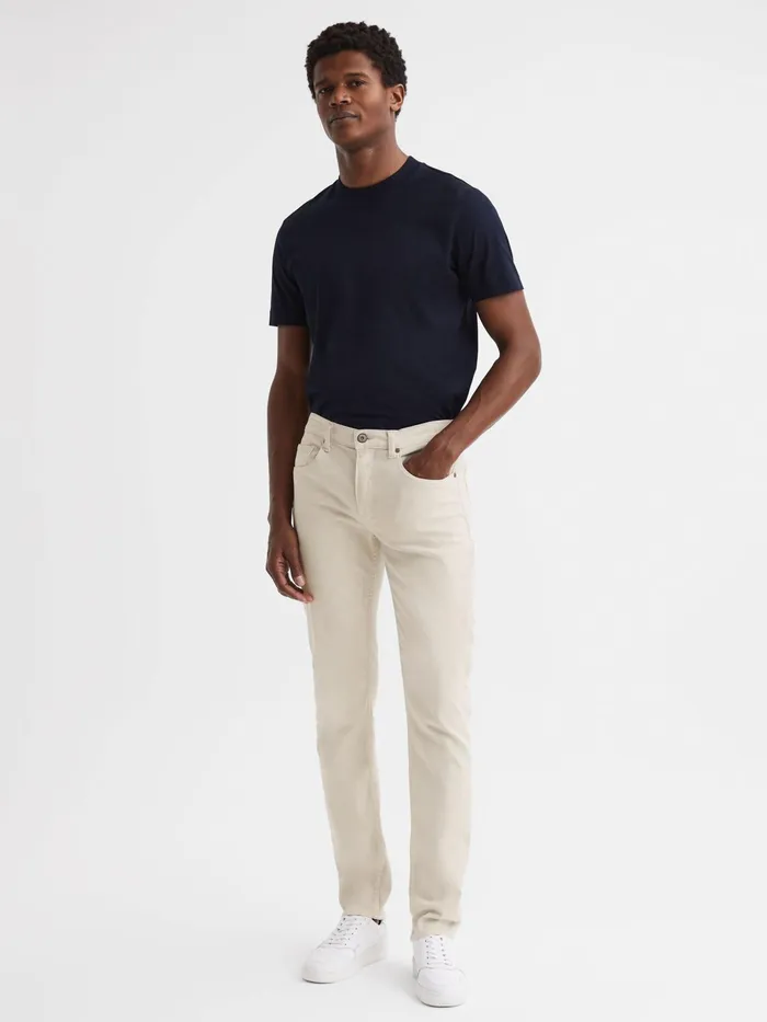 Reiss Jeans Lennox Paige High Stretch Jeans Vintage Biscotti 8211 Men