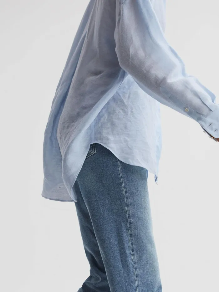 Reiss Jeans Phillipa Straight Leg Boyfriend Jeans Light Blue 8211 Women