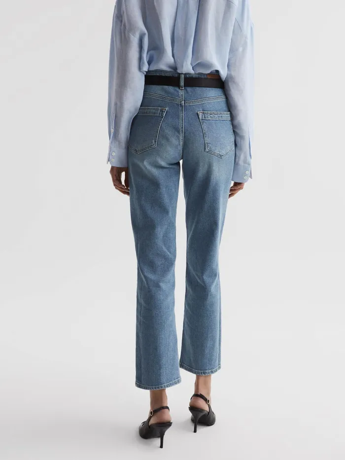 Reiss Jeans Phillipa Straight Leg Boyfriend Jeans Light Blue 8211 Women