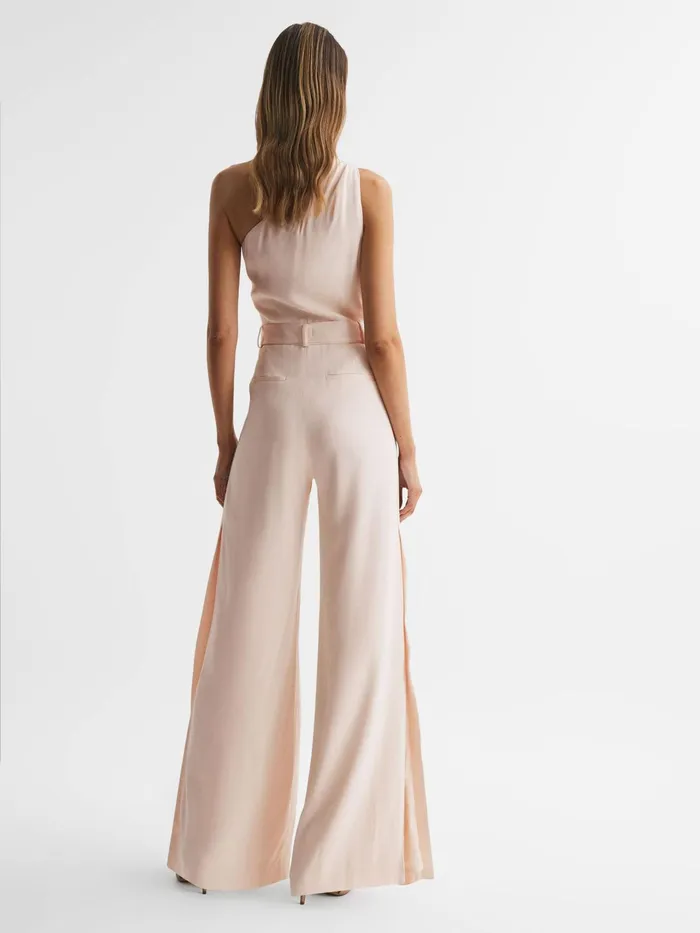Reiss Jumpsuits Eliza OffTheShoulder Jumpsuit Nude 8211 Women