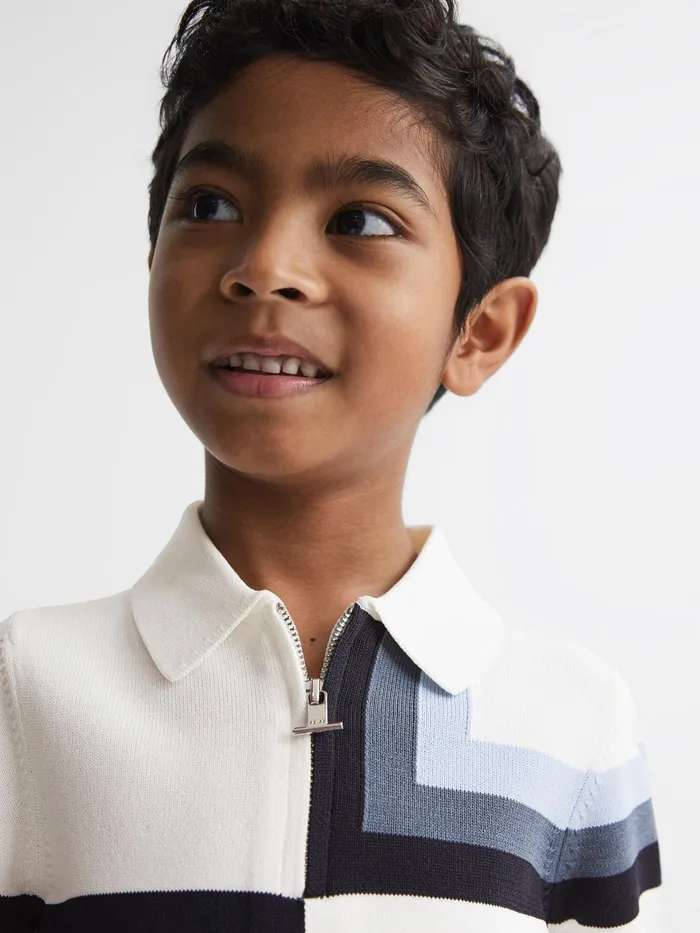 Reiss Knitwear Chapel Polo Shirt Navy 8211 Children