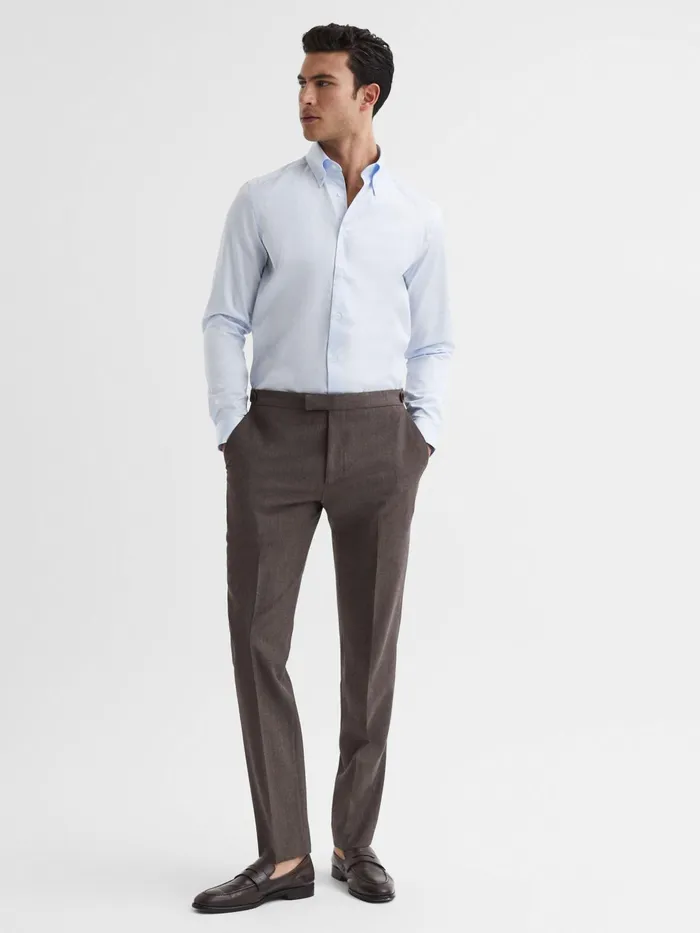 Reiss Shirts Redknapp Slim Fit ButtonDown Shirt Soft Blue 8211 Men