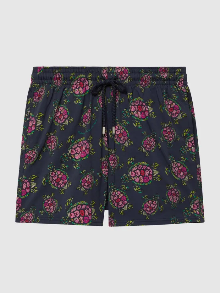 Reiss Swimwear Moorise Vilebrequin Turtle Print Swim Shorts Blackred 8211 Men