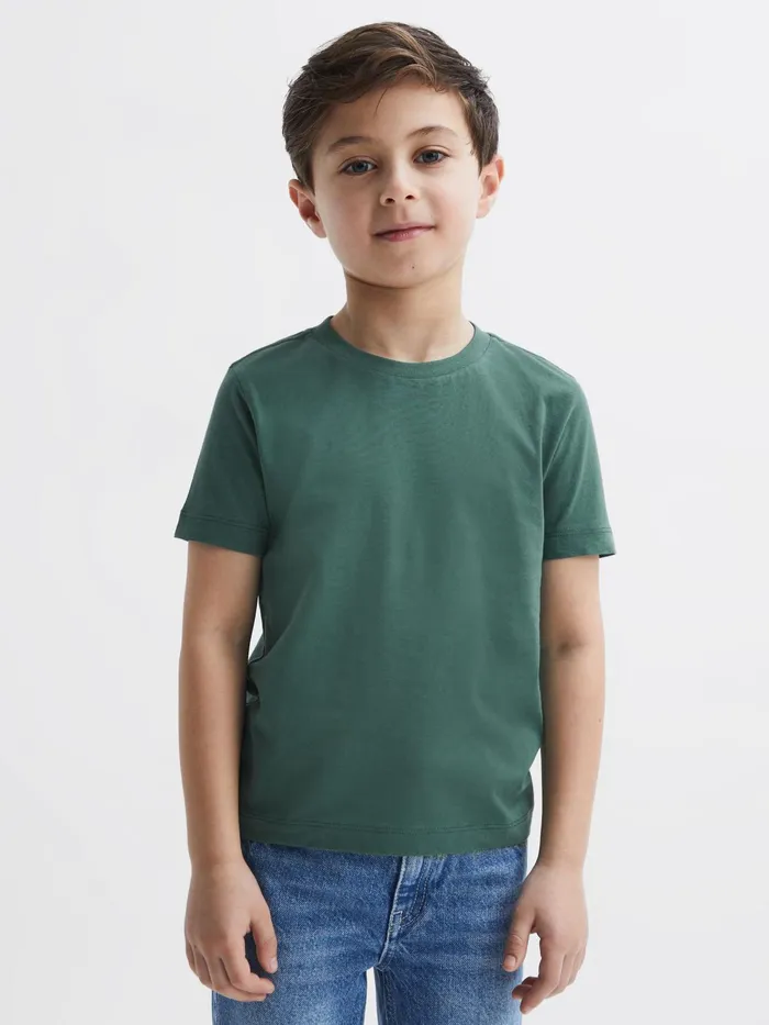 Reiss TShirts Bless Crew Neck TShirt Pine Green 8211 Children