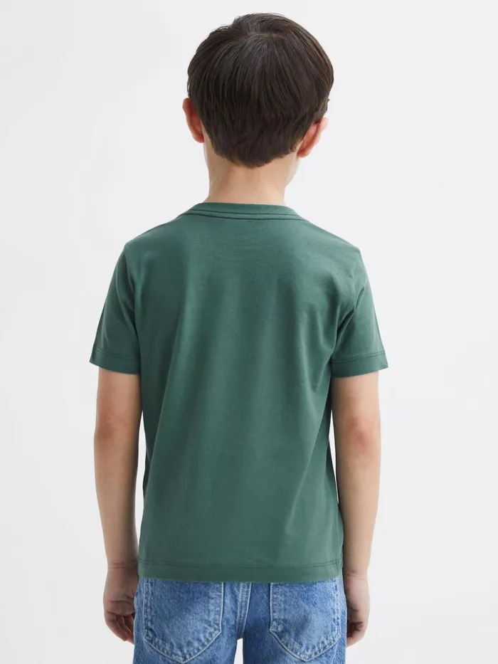 Reiss TShirts Bless Crew Neck TShirt Pine Green 8211 Children