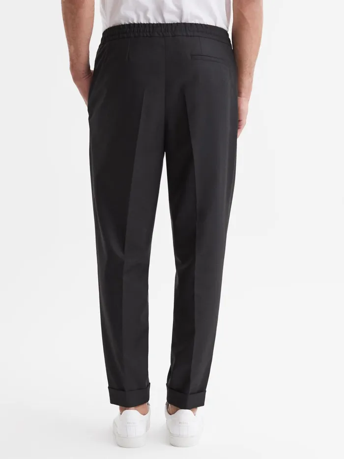 Reiss Trousers Brighton Pleat Front Trousers Black 8211 Men