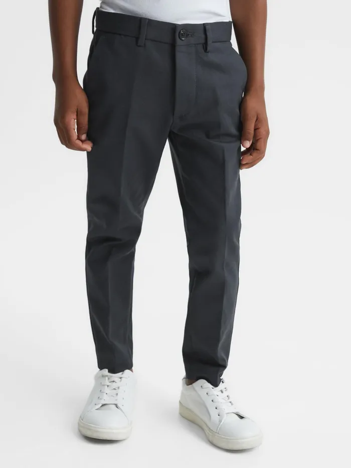 Reiss Trousers Eastbury Slim Fit Chinos Steel Blue 8211 Children