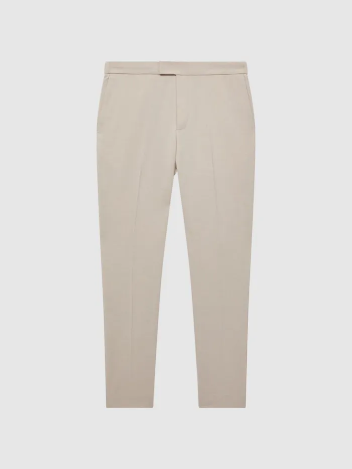 Reiss Trousers Found Drawcord Waist Relaxed Trousers Ecru 8211 Men