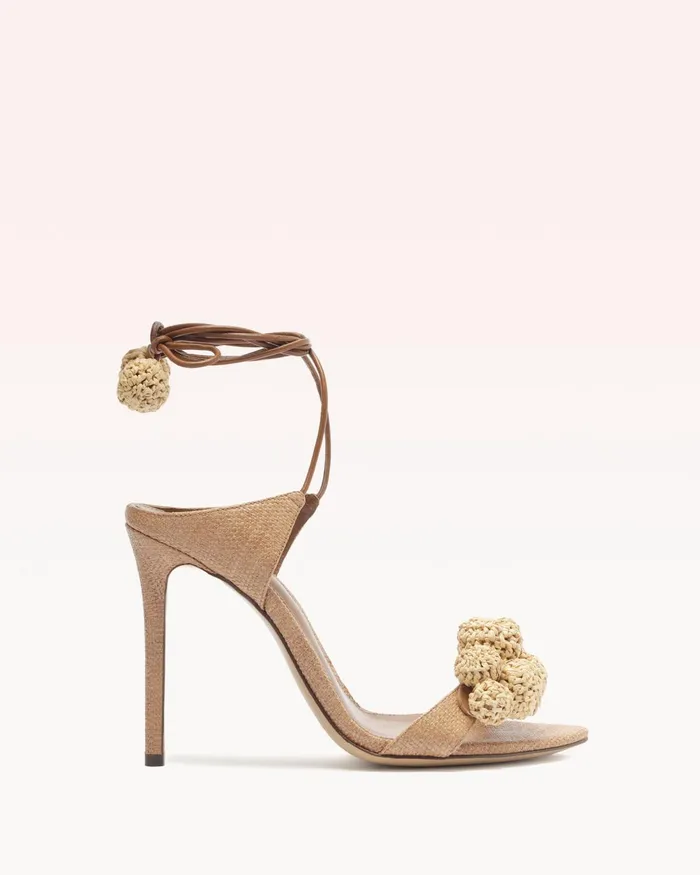 Resse Raffia Sandal Espresso Women Alexandre Birman Sandals
