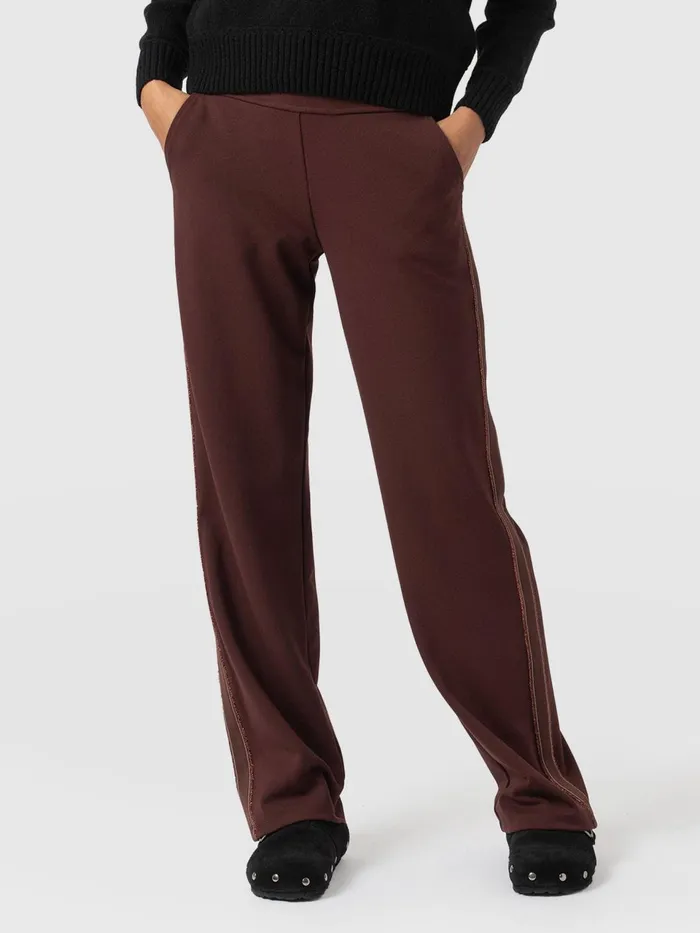 Runway Pant 8211 Maroon 8211 Bronze Stripe Bronze Stripe Women Saint And Sofia Pants