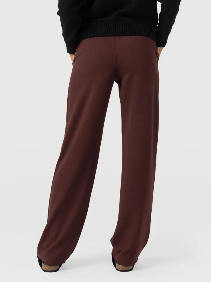 Runway Pant 8211 Maroon 8211 Bronze Stripe Bronze Stripe Women Saint And Sofia Pants