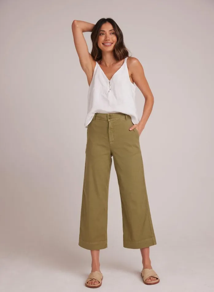 Saige Wide Leg Crop 8211 Tropical Olive Women Bella Dahl Pants