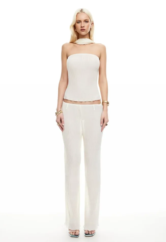 Sets and Coords Women Lioness Fashion FORD STRAPLESS TOP Ivory Sets and Coords Women Lioness Fashion FORD STRAPLESS TOP Ivory