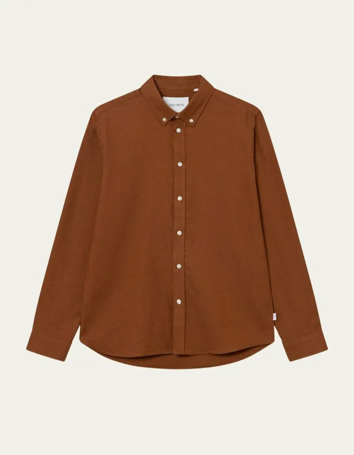 ShirtsOvershirts Men Les Deux Desert Reg Shirt 8211 Arabian Spice Melange