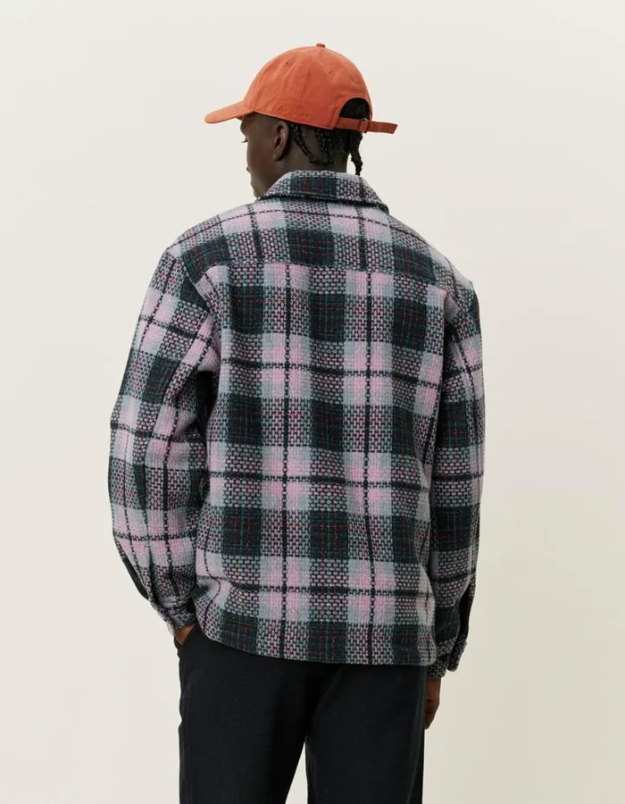 ShirtsOvershirts Men Les Deux Jonathan Check Overshirt 8211 Dark NavyOyster Rose