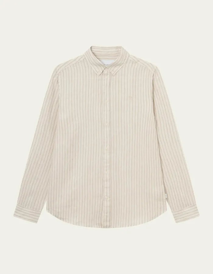 ShirtsOvershirts Men Les Deux Kristian Linen BD Shirt 8211 Light Desert SandLight Ivory ShirtsOvershirts Men Les Deux Kristian Linen BD Shirt 8211 Light Desert SandLight Ivory