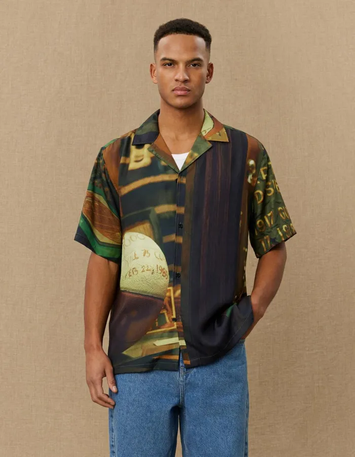 ShirtsOvershirts Men Les Deux Lukas Sport AOP SS Shirt 8211 Multicolor