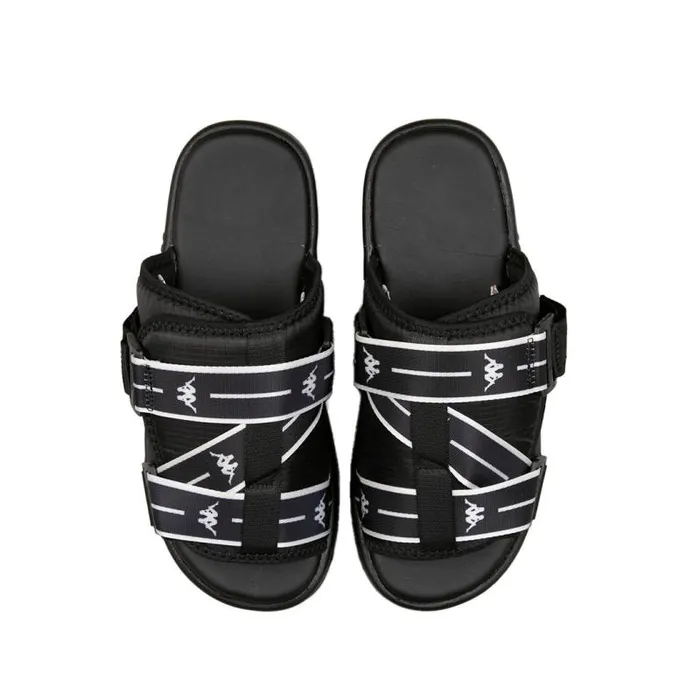 Shop Kappa Footwear Authentic Jpn Mitel 2 Sandals Black White