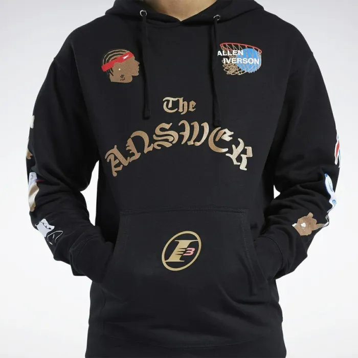 Shorts Mens Reebok Iverson Elements Of AI Fleece Hoodie Multi