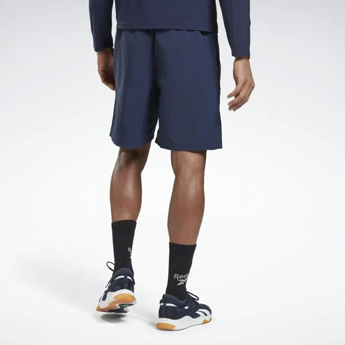 Shorts Mens Reebok Road Trip Woven Shorts Vector Navy
