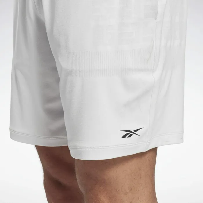Shorts Mens Reebok United By Fitness MyoKnit Seamless Shorts True Grey 1