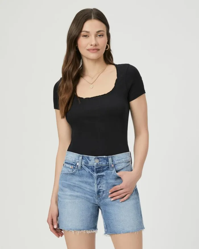 Shorts Women PAIGE Finn Short 8211 Aniyah Distressed