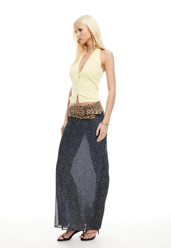 Skirts Women Lioness Fashion ENDLESS MAXI SKIRT Onyx Polka Skirts Women Lioness Fashion ENDLESS MAXI SKIRT Onyx Polka