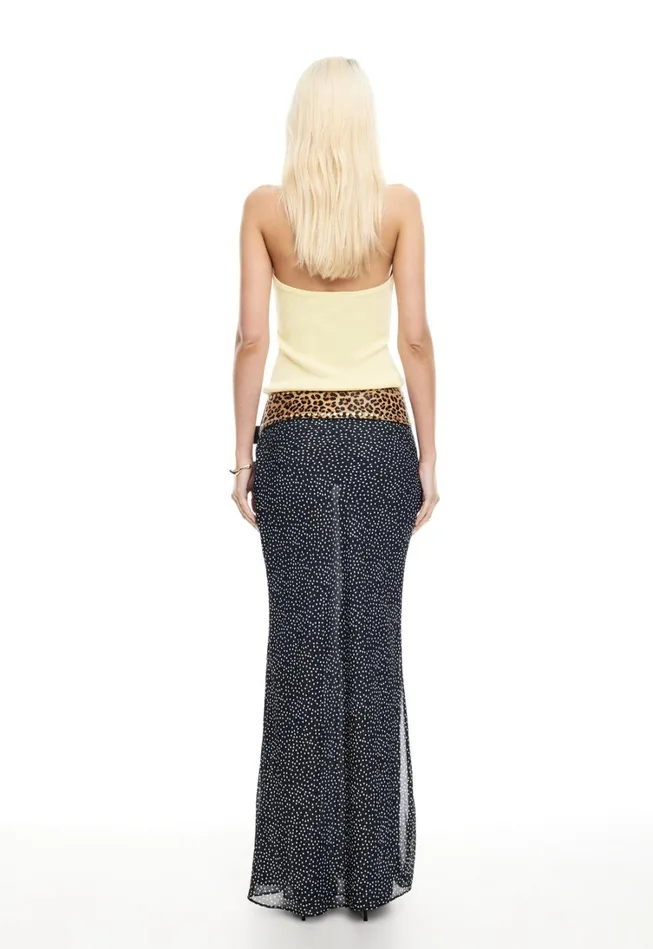 Skirts Women Lioness Fashion ENDLESS MAXI SKIRT Onyx Polka Skirts Women Lioness Fashion ENDLESS MAXI SKIRT Onyx Polka