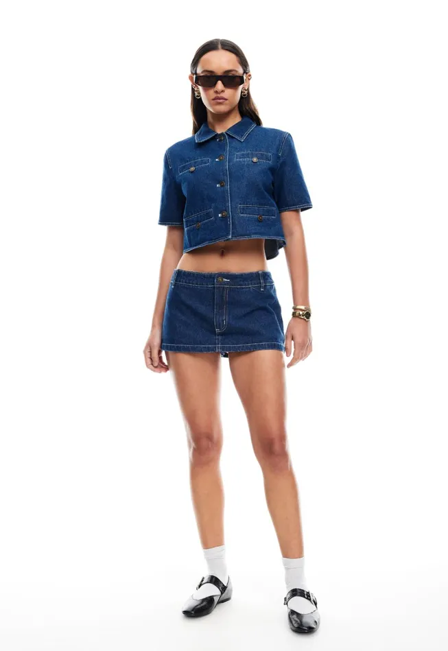 Skirts Women Lioness Fashion RHODE MINI Blue Denim
